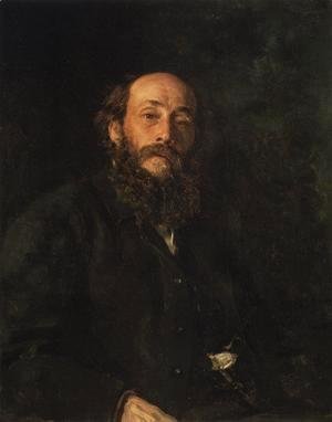 Ilya Efimovich Efimovich Repin - Portrait of painter Nikolai Nikolayevich Ghe