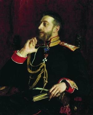 Ilya Efimovich Efimovich Repin - Portrait of poet Grand Prince Konstantin Konstantinovich Romanov
