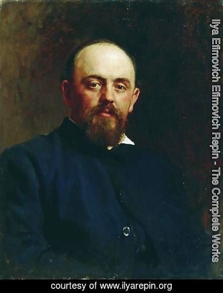 Ilya Efimovich Efimovich Repin - Portrait of railroad tycoon and patron of the arts Savva Ivanovich Mamontov 2