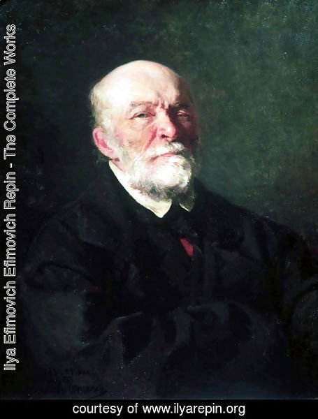 Ilya Efimovich Efimovich Repin - Portrait of the Surgeon Nikolai Ivanovich Pirogov