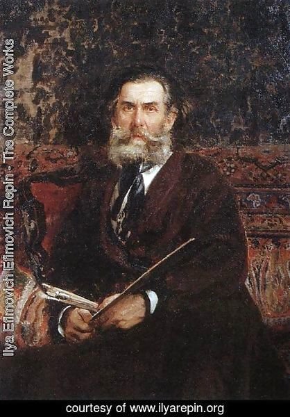 Ilya Efimovich Efimovich Repin - Portrait of the painter Alexey Petrovich Bogoliubov 2