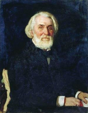 Ilya Efimovich Efimovich Repin - Portrait of writer Ivan Sergeyevich Turgenev