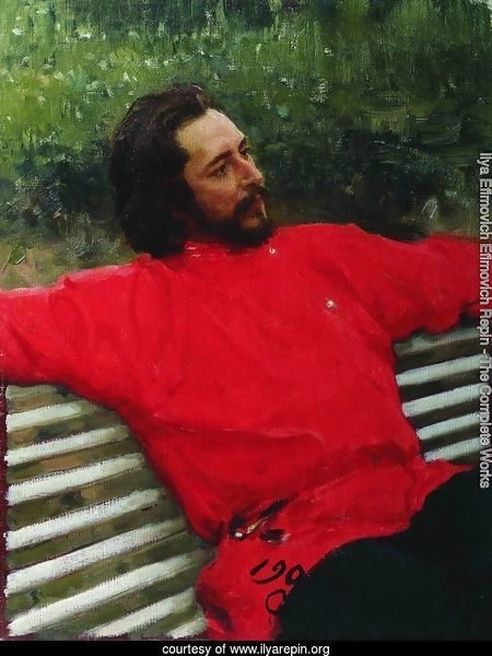 Portrait of writer Leonid Nikolayevich Andreyev (Summer break)