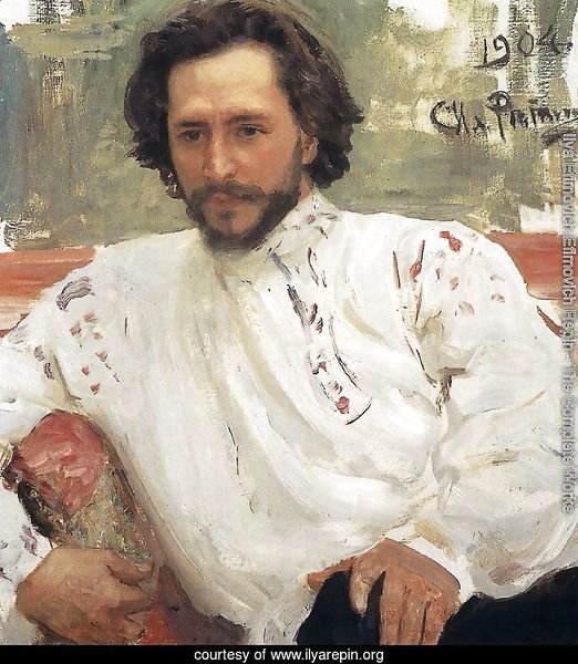 Portrait of writer Leonid Nikolayevich Andreyev
