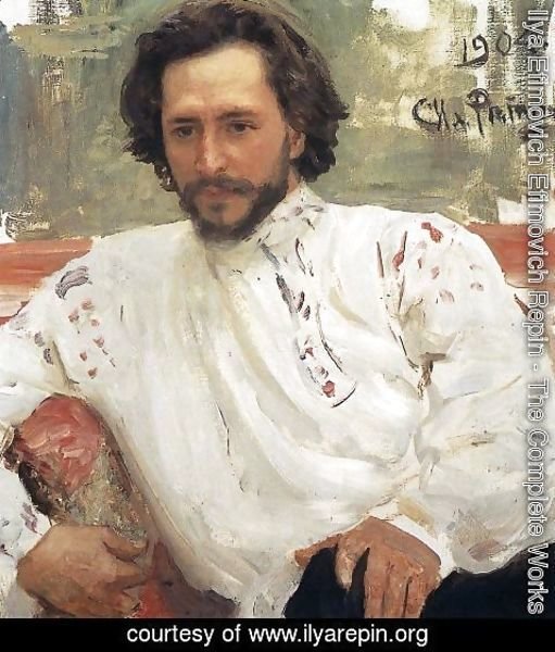 Ilya Efimovich Efimovich Repin - Portrait of writer Leonid Nikolayevich Andreyev