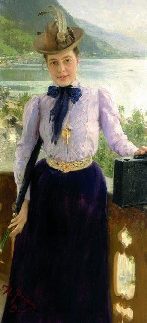 Portrait of writer Natalia Borisovna Nordman-Severova
