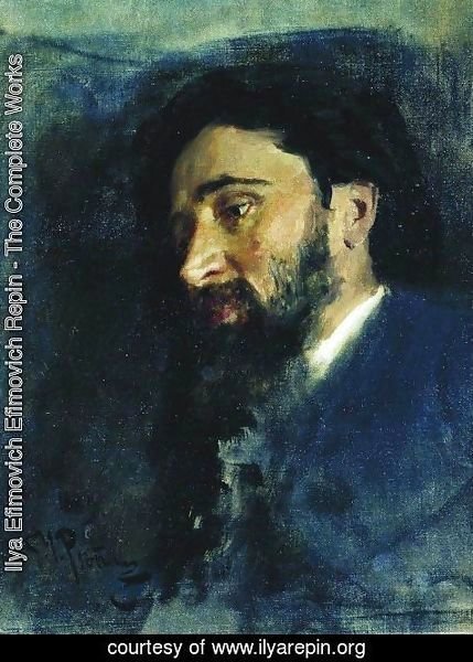 Ilya Efimovich Efimovich Repin - Portrait of writer Vsevolod Mikhailovich Garshin
