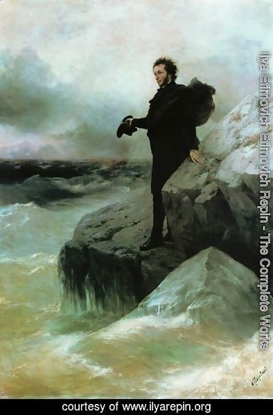 Ilya Efimovich Efimovich Repin - Pushkin's Farewell to the sea