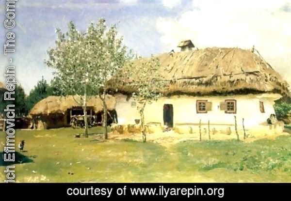 Ilya Efimovich Efimovich Repin - Ukrainian peasant house