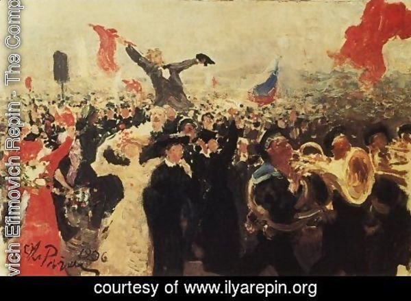Ilya Efimovich Efimovich Repin - Demonstration on October 17, 1905 2