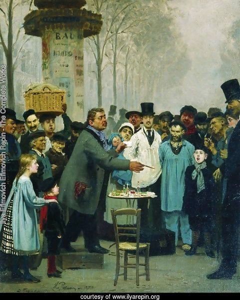 A Newspaper Seller In Paris 1873