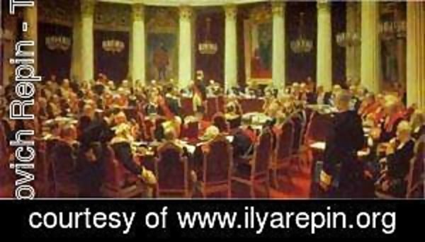 Ilya Efimovich Efimovich Repin - Ceremonial Meeting Of The State Council 1903