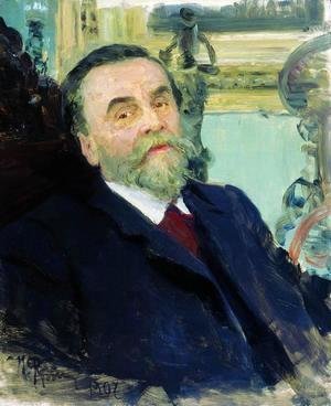 Ilya Efimovich Efimovich Repin - Portrait Of Ivan Zvetkov 1907