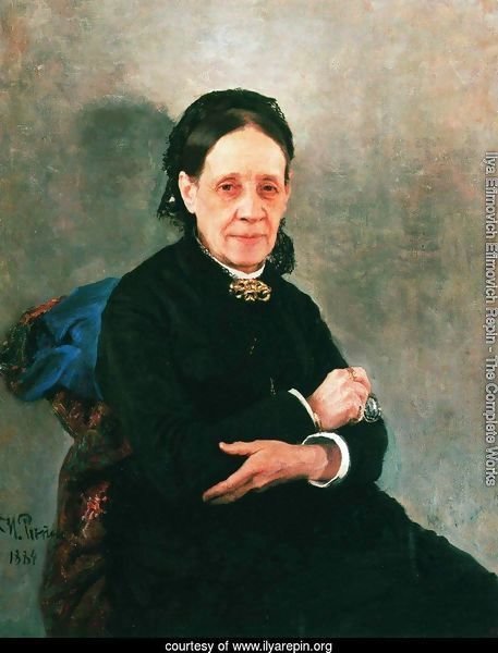 Portrait Of Nadezhda Stasova 1884