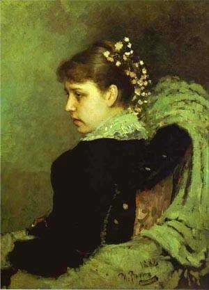 Ilya Efimovich Efimovich Repin - Portrait Of T A Mamontova 1882