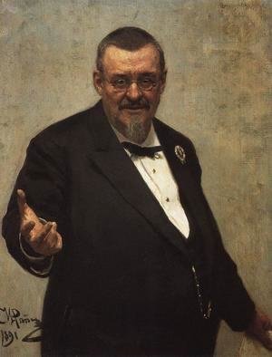 Ilya Efimovich Efimovich Repin - Portrait Of The Lawyer Vladimir Spasovitch 1891