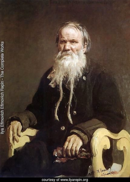 Portrait Of The Narrator Of The Folk Tales V Tschegolionkov 1879