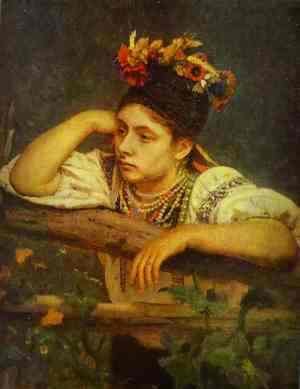 Ilya Efimovich Efimovich Repin - Ukranian Girl 1875