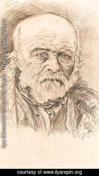 Ilya Efimovich Efimovich Repin - Portrait of a Man