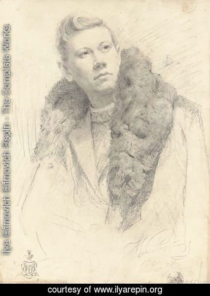 Ilya Efimovich Efimovich Repin - Portrait of Fedor Chaliapin