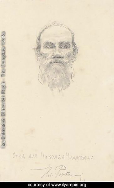 Portrait of Lev Nikolaevich Tolstoi