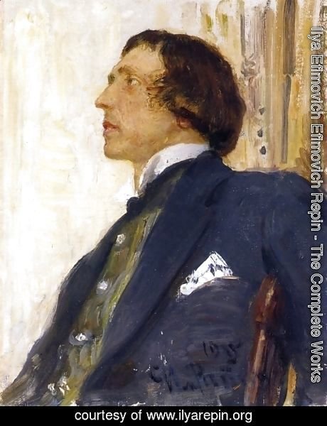 Ilya Efimovich Efimovich Repin - Portrait of Nikolai Evreinov (1879-1953)