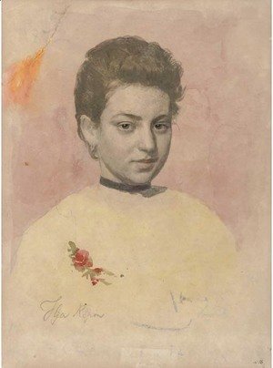 Ilya Efimovich Efimovich Repin - Portrait of Vera Shevtsova