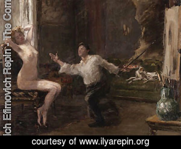 Ilya Efimovich Efimovich Repin - The Artist and his Model