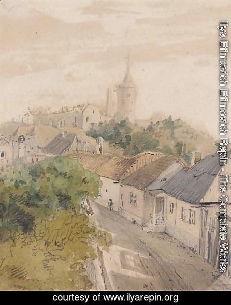 Ilya Efimovich Efimovich Repin - View over a Baltic Town