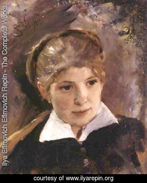 Ilya Efimovich Efimovich Repin - Portrait Of A Woman
