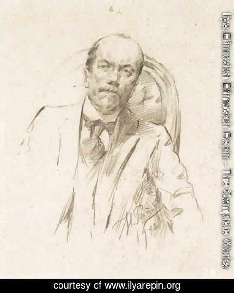 Ilya Efimovich Efimovich Repin - Portrait Of A Man 2