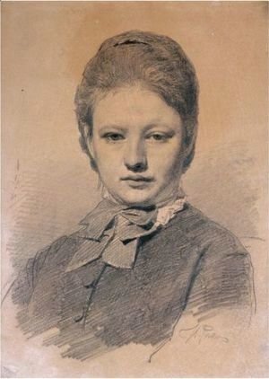 Ilya Efimovich Efimovich Repin - Portrait Of The Artist's Sister-In-Law