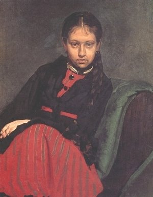 Ilya Efimovich Efimovich Repin - Portrait of Vera Shevtsova 2