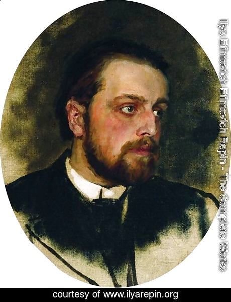 Ilya Efimovich Efimovich Repin - Portrait of writer Vladimir Grigorievich Chertkov