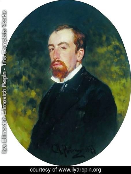 Ilya Efimovich Efimovich Repin - Portrait of the Artist Vasily Polenov