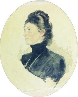 Ilya Efimovich Efimovich Repin - Portrait of Maria Borisovna Chukovskaya