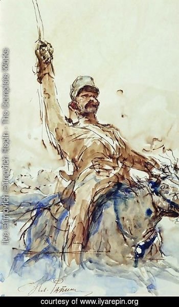 Ilya Efimovich Efimovich Repin - A Rider