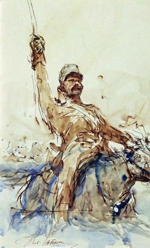 Ilya Efimovich Efimovich Repin - A Rider