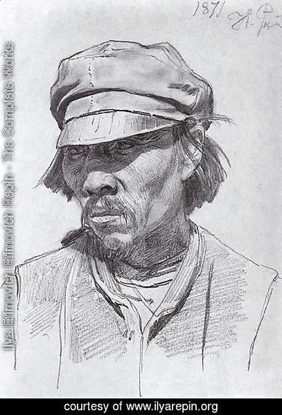 Ilya Efimovich Efimovich Repin - Portrait of a kalmyk