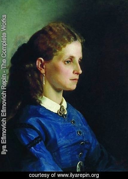 Ilya Efimovich Efimovich Repin - Portrait of Yanitskaya