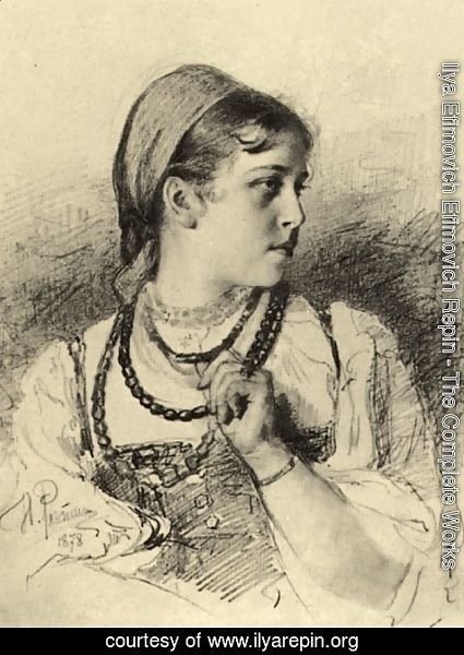 Ilya Efimovich Efimovich Repin - Portrait of T. A. Mamontova