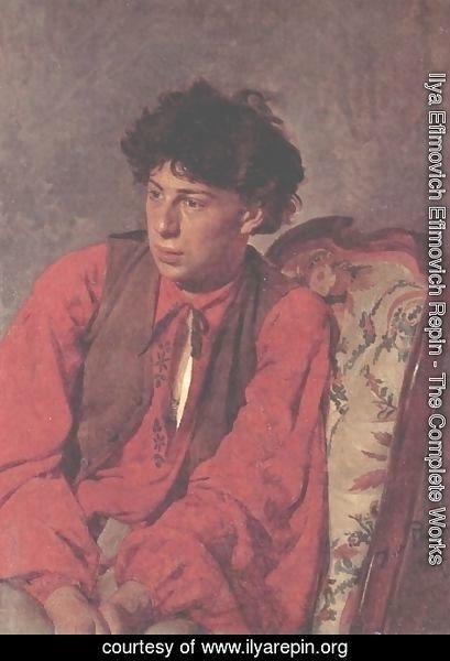 Ilya Efimovich Efimovich Repin - Portrait of V. E. Repin, the Artist's brother