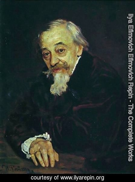 Ilya Efimovich Efimovich Repin - Portrait of Artist Vladimir Samoilov