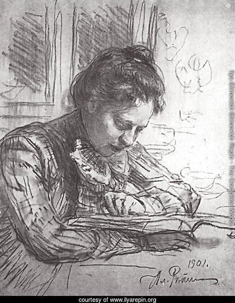 Reading (Portrait of Natalia B. Nordman)