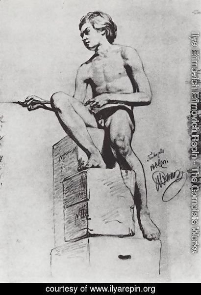 Ilya Efimovich Efimovich Repin - Sitting model