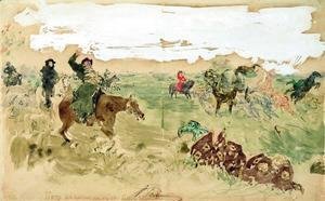 Ilya Efimovich Efimovich Repin - Peter the Great on the hunt
