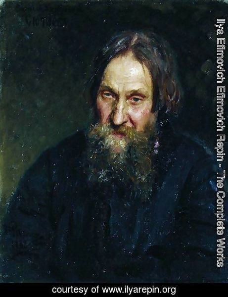 Ilya Efimovich Efimovich Repin - Portrait of Vasily Kirillovich Syutayev