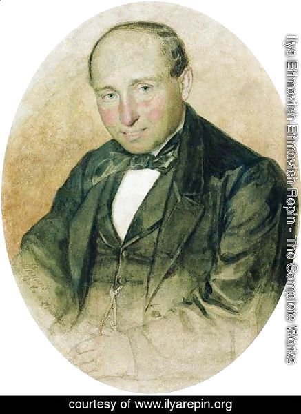 Ilya Efimovich Efimovich Repin - Portrait of Dr. G. Kostrov