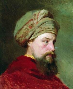 Ilya Efimovich Efimovich Repin - The sitter's head. The second half of the XIX century