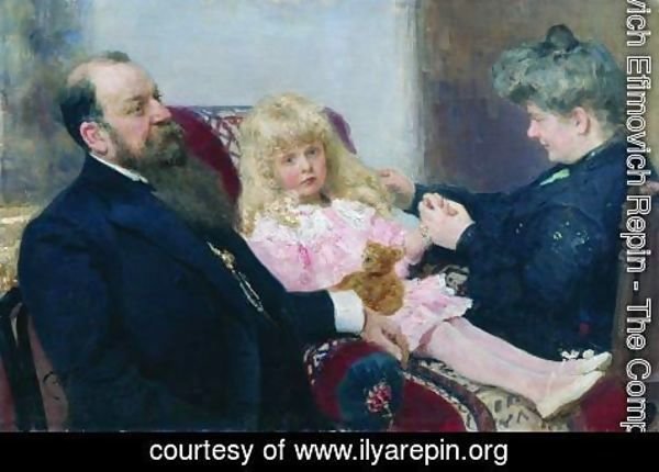 Ilya Efimovich Efimovich Repin - The Delarov Family Portrait
